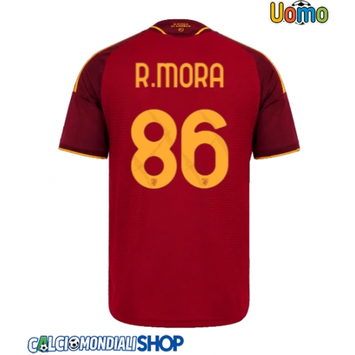 Maglie da calcio AS Roma Rodrigo Mora #86 Prima Maglia 2026-27 Manica Corta